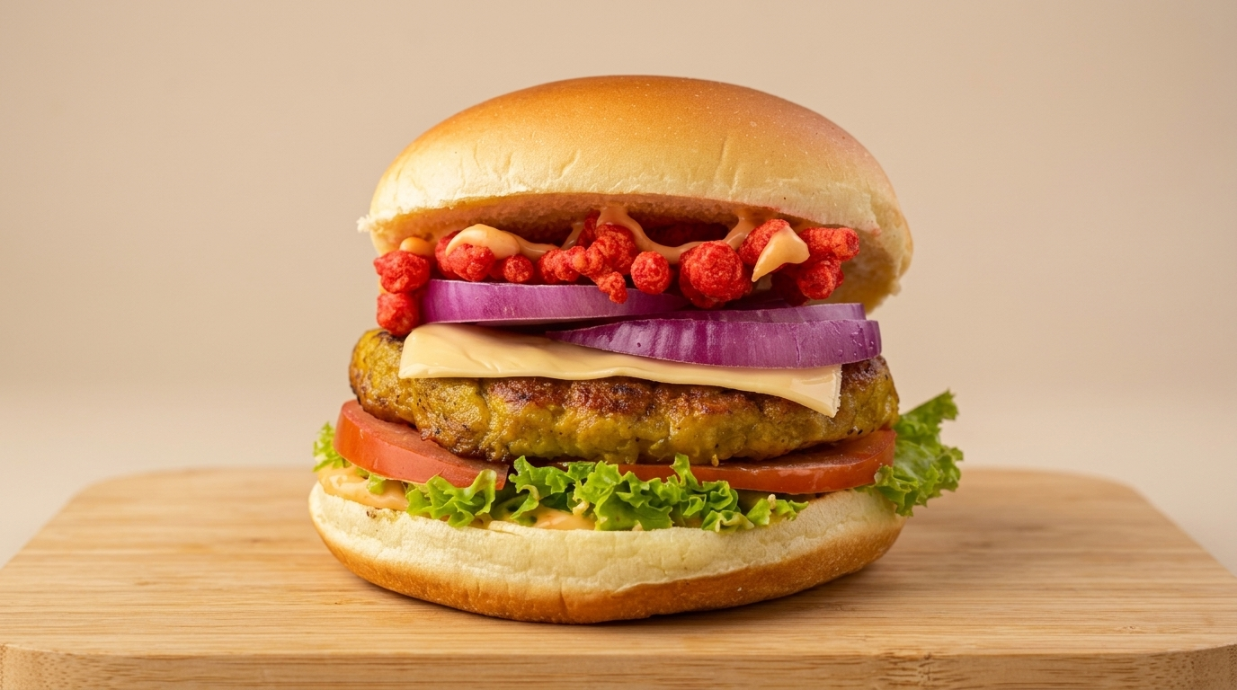 Cheetos Chicken Burger