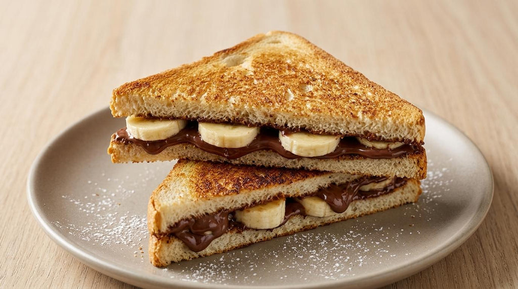 Nutella Banana Bread Slice