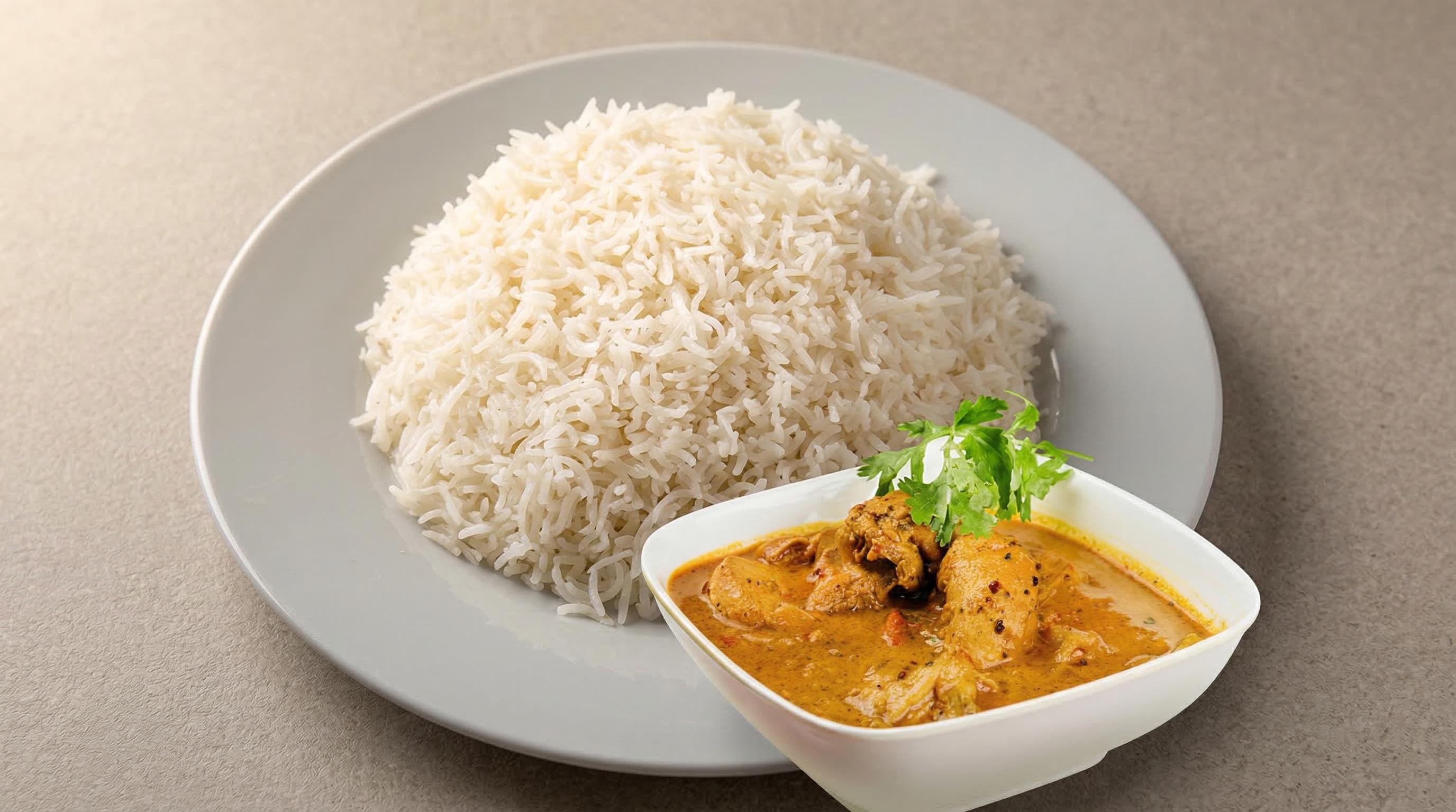 Rice With Chicken Curry